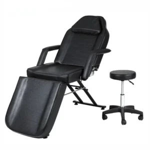 Beauty Nail Salon PVC Adjustable Tattoo Chair with Head Hole Facial Beauty Examination Bed