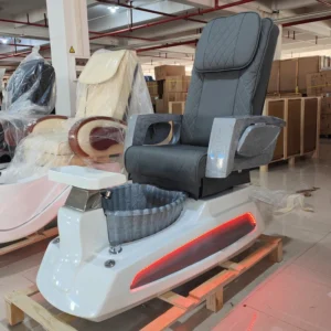 Beauty Nail Salon Pedicure Chair Manicure Station with Foot SPA Massage