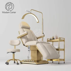 Beauty Salon Bed Chair Recliner Electric Beauty Spa Facial Cosmetic Bed With Foot Button Switch Control