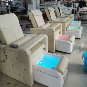 Beauty Salon Professional Space Saving Manicure Pedicure Chairs Luxury Modern Pedicure Chairs No Plumbing with Bowl