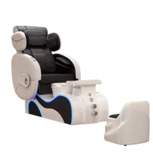 Beauty Salon SPA Light Luxury Leather Foot Therapy Massage Bath with Kneading & Manipulator Massage Commercial Salon Furniture