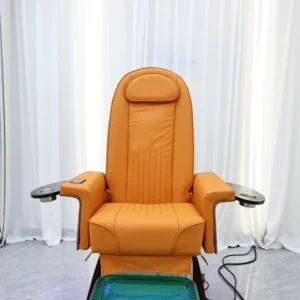 Beauty Shop Furniture Human Touch Massage Spa Chair Luxury Pedicure Foot Bath Chair with Lights