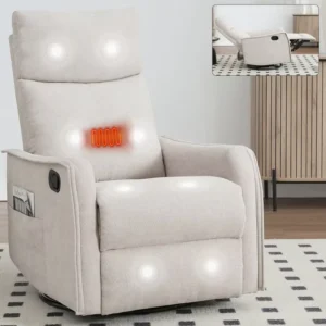 Beige Heavy Duty Chair Ports Overstuffed Wide Elderly Featuring Massage Recliner Power Lift Recliner for Heat Sports