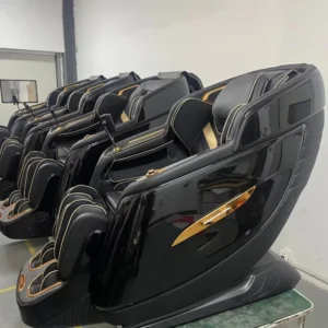Best Factory Manufacturer Price SL Guide Rail 3D 4D Automatic Massager Lifting Zero Gravity Music Deluxe PU Leather Full Body Massage Chair