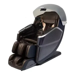 Black Beige Electric Shiatsu 4D Luxury Full Body Zero Gravity SL Track Recliner Deep Tissue Musical Rhythm Massage Chair