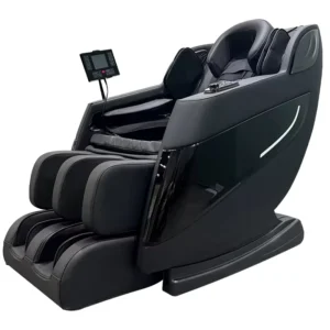 Black Massage Chair Zero Gravity Shiatsu Technology 6 Auto Manual Modes Full Body Coverage for Home Office Bluetooth