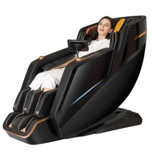 Black Popular Back up Zero Gravity Hot Compress AI Voice Control Massage Chair