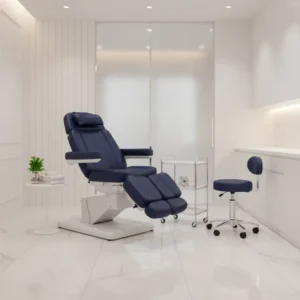 Blue Spa Equipment Salon Medical Cosmetic 3 Motors Electric Esthetician Beauty Bed Aesthetic Facial Podiatry Pedicure Chair Set