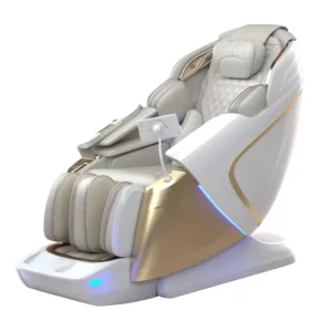 Bluetooth Speaker Massage Chair, Full Back and Calf, Infrared Heat, for Office Workers