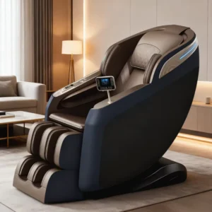 Bluetooth Surround Sound Smart Full Body Massage Chair with Zero Gravity System PU Leather Professional Massage Chair Recliner
