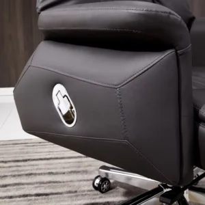 Boss Leather Office Chair Massage Reclining Swivel Computer Chair Study Dormitory Home Use Ergonomic Adjustable Height Backrest