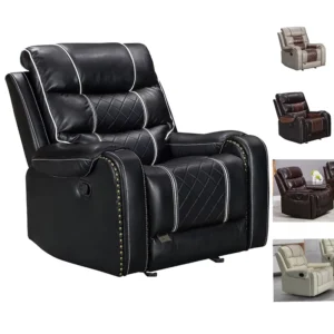 Brown Massage Recliner Leather Sofa Swivel Rocker Living Room Cinema Seats Recliner Chair With Cup Holder