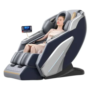 C101 Luxury Zero Gravity Music Massage Chair with PU Leather Air Compressor Foldable Design Portable Leg Operated Heating
