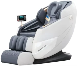 C107 Electric L Track Full Body Shiatsu Kneading Massage Chair Zero Gravity HiFi Bluetooth Music System PU Leather Foldable Hot