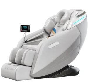 C115 Luxury Smart AI Electric 4D Zero Gravity Full Body Massage Chair Portable Foldable with Airbags and PU Leather Footrest
