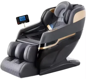 C124 Portable Full Body Massage Chair Modern Zero Gravity Design Air Pressure Electric AI Voice Heating Foldable Waist