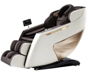 C132 Luxury 4D Zero Gravity Full Body Smart Recliner Massage Chair Shiatsu Thai Stretch Portable PU Leather