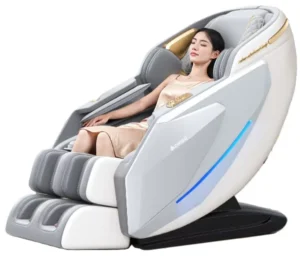 C133 Luxury Electric 4D Zero Gravity Massage Chair Full Body Spa SL Track Vibrating Heating Foldable Portable HiFi Bluetooth