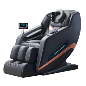 C91 Luxury 4D Zero Gravity Full Body Massage Chair PU Leather Recliner Foot Massager Foldable HiFi Bluetooth Music Portable