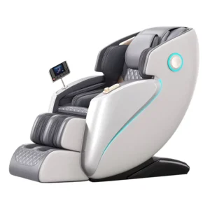 C93 4D Luxury Zero Gravity Massage Chair Full Body Heat PU Leather AI Voice Control HiFi Bluetooth Music for Small Spaces