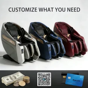 Card Reader App Based Coin Operated Massage Chair Vending Machine 4D SL Full Body Massage Train Station With Body Timing Control