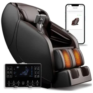 Chair Full Body Zero Gravity Shiatsu Recliner with Shoulder Back and Leg Heat Control Foot Roller