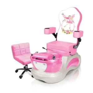 Children’s Massage Bed Cute Pink Blue Pedicure Salon Chair Luxury Princess Throne