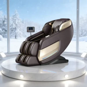 China Best 3D Zero Gravity Luxury High End Electric Massage Chair with PU Leather Model Full Body Stretching & Massager