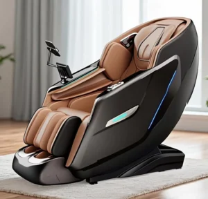 China Customizable Colors Styles Luxury Electric Zero Gravity Heating Massage Chair Full Body Bluetooth PU Leather LCD