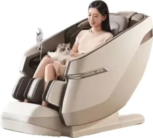 China Home Luxury Full Body AI Smart Heating 4D Robot Hand SL Track 5D Zero Gravity Electric Lift Recliner Massage Chair