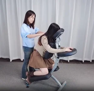 Chinese Multifunctional Folding Manual Tattoo Massage Armchair Auxiliary Shiatsu Massage and Gua Sha Chair