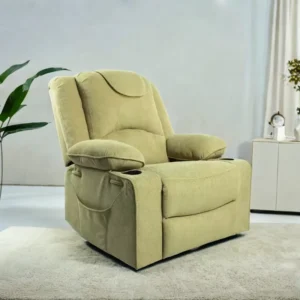 Classic Push Back Massage Recliner Chair For Elderly Care Assistance With 360 Degree Swivel