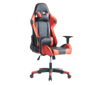 Comfortable Adjustable Leather Pc Games Racing Gaming Chair With Footrest Leather Headrest Comfortable For Led Gaming