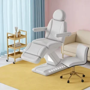 Comfortable Brown Lash Beauty Massage Spa Bed Chair Modern Design Adjustable For Bedroom Hotel Living Room Use