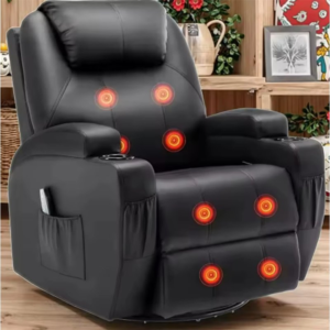 Comfortable Electric Assisted Standing Elderly Sofa Massage Heating Wheelchair Accessible Reclining Single Leather Fabric Leisure Lounge Chair