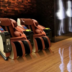Comfortable Modern Fine Leather Commercial Massage Chair with Bluetooth Zero Gravity Full Body Massage for Fitness Gym
