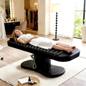 Comlete Set Custom Foldable Adjustable Beauty Eyelash Massage Table Spa Salon Facial Chair Pink Curve Lash Bed