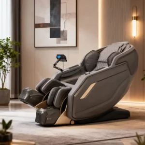 Commercial Luxury Health Detection Flexible Guide SL Track Full Body Zero Gravity Massage Chair with Separate Foot Massage