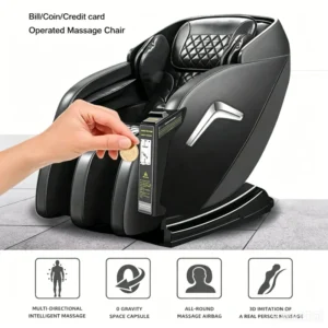 Commercial Massage Chairs Recliner with Bluetooth Speaker and Air Compression System