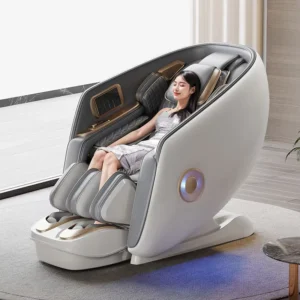 6D Dual Motor Full Body Massage Chair with Graphene Heating Thai Stretching SL Track Foot Roller SPA