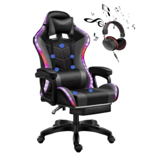 Computer Gaming Chairs RGB Game Living Massage Chair PC for E sports Sillas Gamer Office Chair Customized Leather PU Modern