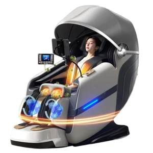 Cost effective Zero Gravity Massage Chair Airbag Heating Bluetooth Voice Control with Heart Rate SpO2 Monitor