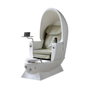 Creative Design White Beauty Salon Equipment Foot SPA Egg Shape Nail Salon Pedicure Chair with Massage