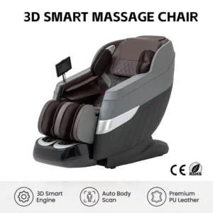 Custom 3D Smart Core Electric Shiatsu Massage Chair Zero Gravity Timing Control S&L Track Full Body Air Compression Recliner