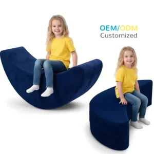 Custom Compression Sensory Foam Rocker Chair for Kids Large Body Rocker with Sensory Needs Washable Cover Rocking Design