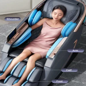 Custom Direct Sale with Voice Smart Control Heating Therapy Zero Gravity Bluetooth Massage Chair