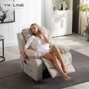 Custom Material Eco Leather Recliner Chair with 8 Point Massage Electric Recliner Sofa Lazy Sofa Recliner