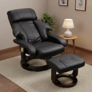 Customized Modern Luxury Leisure Recliner Comfortable Synthetic Leather Massage Chair for Bedroom Apartment Hotel Use Color