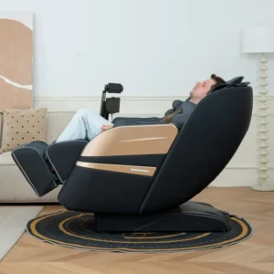 Deluxe 4D Massage Chair with Soft Power Movement Big Touch Screen and Stretch Features