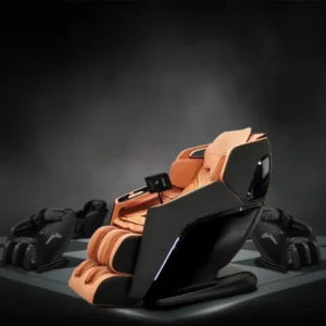 Deluxe Exclusive Agent PU Leather Silent Movement Zero Gravity Full Body 3D Electric Music Massage Chair Price for Leg